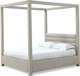 Virgil Rockford Turtle Dove King Upholstered Canopy Bed - Ornate Home