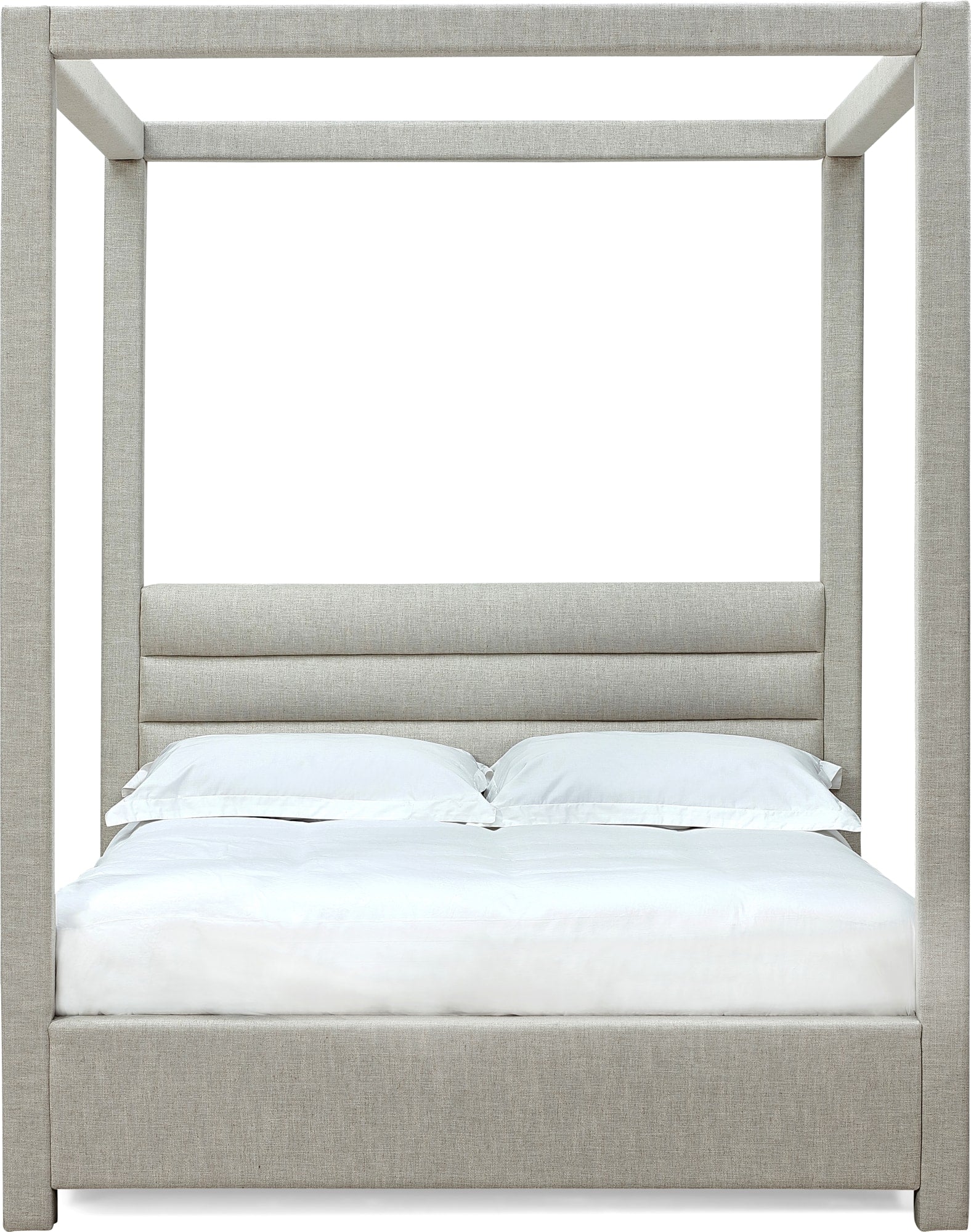 Virgil Rockford Turtle Dove King Upholstered Canopy Bed - Ornate Home