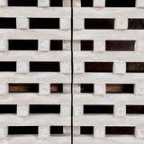 Virginia Timeworn Cream/Blue Stone Sideboard - Ornate Home