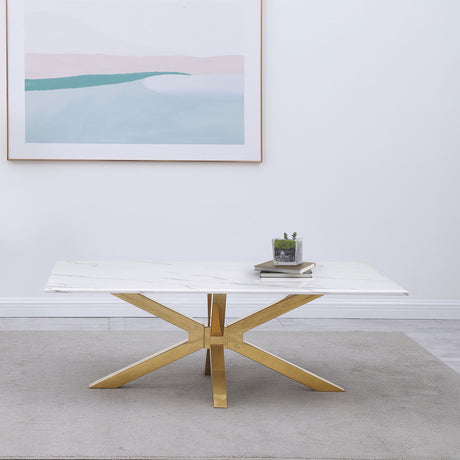 Visalia Gold Coffee Table - Ornate Home