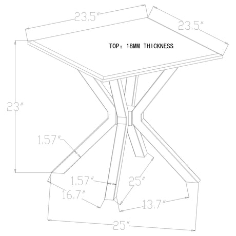 Visalia White 2-piece Faux Marble Coffee and End Table Set - Ornate Home