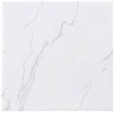 Visalia White 3-piece Faux Marble Coffee and End Table Set - Ornate Home