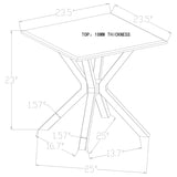 Visalia White 3-piece Faux Marble Coffee and End Table Set - Ornate Home