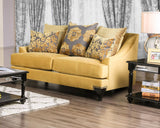 Viscontti Gold/Gray Sofa & Loveseat - Ornate Home
