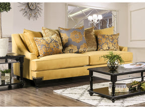 Viscontti Gold/Gray Sofa - Ornate Home