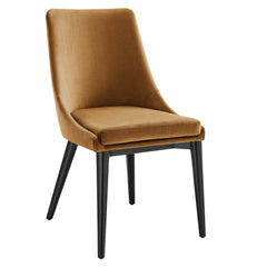Viscount Cognac Performance Velvet Dining Chair - Ornate Home