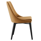 Viscount Cognac Performance Velvet Dining Chair - Ornate Home