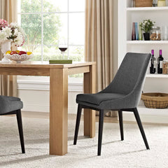 Viscount Gray Fabric Dining Chair - Ornate Home