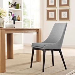 Viscount Light Gray Fabric Dining Chair - Ornate Home