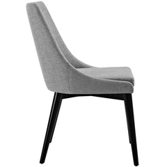 Viscount Light Gray Fabric Dining Chair - Ornate Home