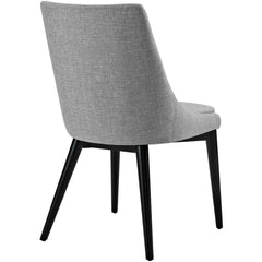 Viscount Light Gray Fabric Dining Chair - Ornate Home