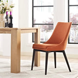Viscount Orange Fabric Dining Chair - Ornate Home
