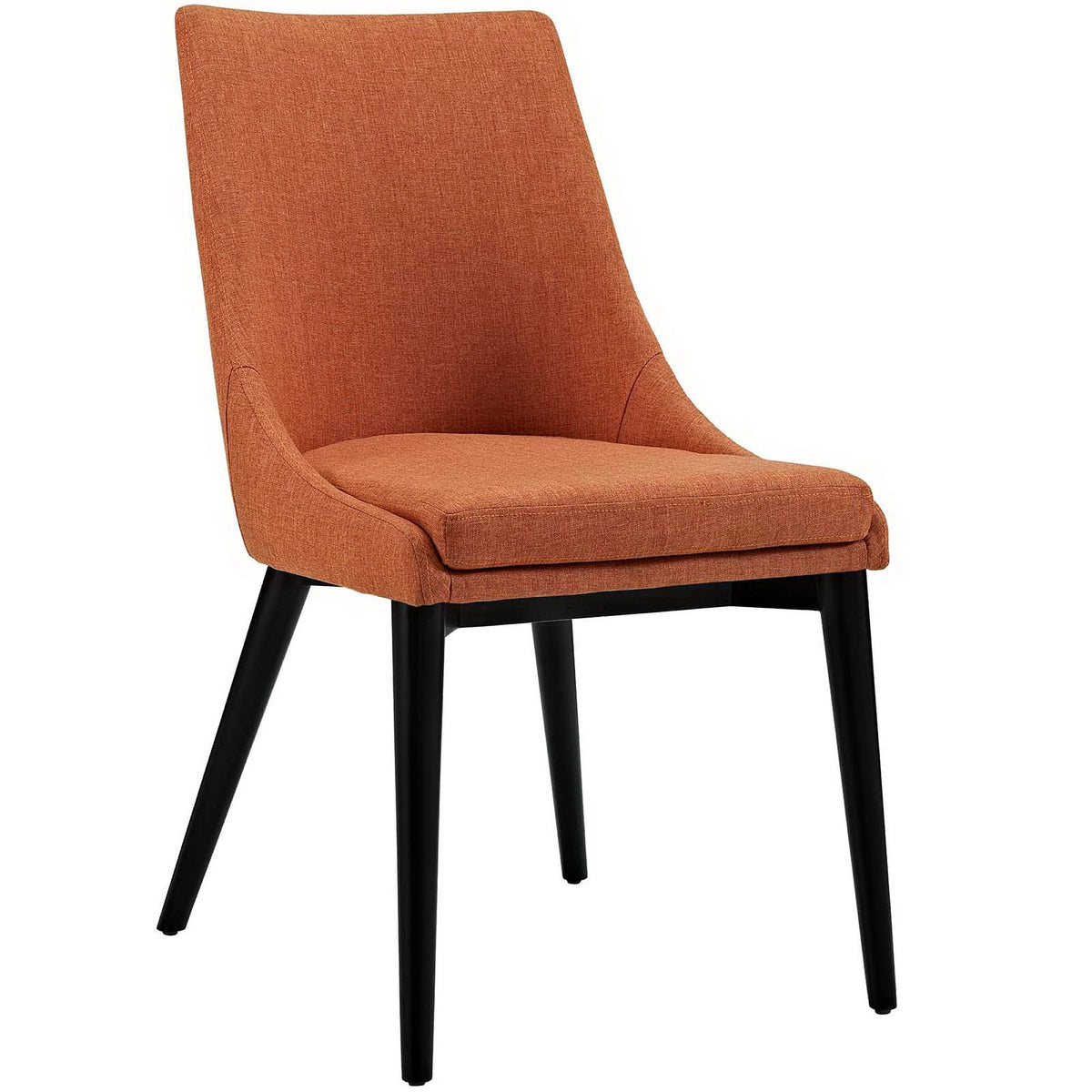Viscount Orange Fabric Dining Chair - Ornate Home