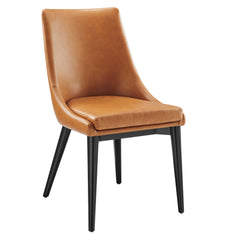 Viscount Tan Vegan Leather Dining Chair - Ornate Home
