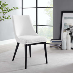 Viscount White Fabric Dining Chair - Ornate Home