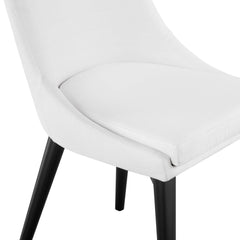 Viscount White Fabric Dining Chair - Ornate Home