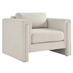 Visible Ivory Fabric Armchair - Ornate Home