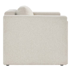 Visible Ivory Fabric Armchair - Ornate Home