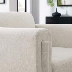Visible Ivory Fabric Armchair - Ornate Home