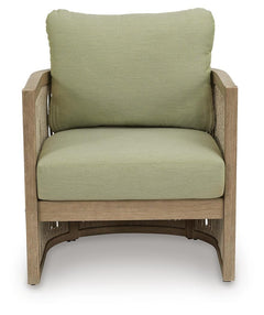 Vision Lane Beige/Green Outdoor Lounge Chair (Set of 2) - Ornate Home