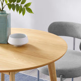 Vision Oak 35" Round Dining Table - Ornate Home