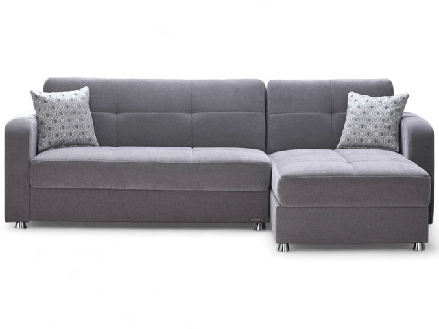 Vision S 101" Sleeper Sectional Grey - Ornate Home