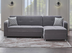 Vision S 101" Sleeper Sectional Grey - Ornate Home