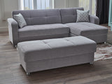 Vision S 101" Sleeper Sectional Grey - Ornate Home