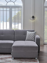 Vision S 101" Sleeper Sectional Grey - Ornate Home