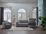Vision S 101" Sleeper Sectional Grey - Ornate Home