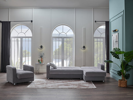 Vision S 101" Sleeper Sectional Grey - Ornate Home