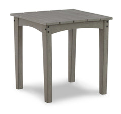 Visola Gray Outdoor Adirondack Chair Set w/ End Table - Ornate Home