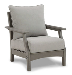 Visola Gray Outdoor Conversation Set w/ Loveseat Coffee Table / 4pc - Ornate Home