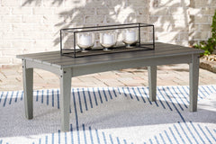 Visola Gray Outdoor Conversation Set w/ Loveseat Coffee Table / 4pc - Ornate Home