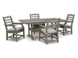 Visola Gray Outdoor Dining Set / 5pc - Ornate Home
