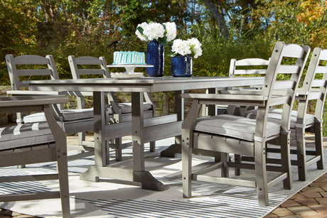 Visola Gray Outdoor Dining Table - Ornate Home