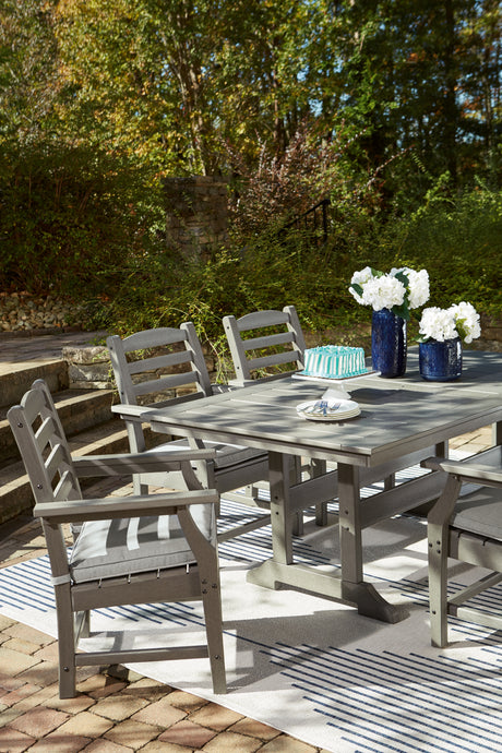 Visola Gray Outdoor Dining Table - Ornate Home