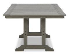 Visola Gray Outdoor Dining Table w/6 Chairs - Ornate Home