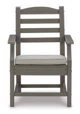 Visola Gray Outdoor Dining Table w/6 Chairs - Ornate Home