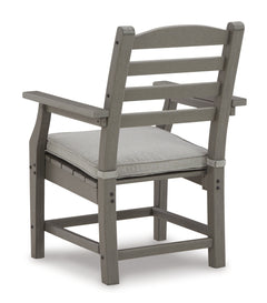 Visola Gray Outdoor Dining Table w/6 Chairs - Ornate Home