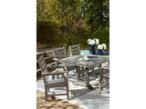 Visola Gray Outdoor Dining Table w/6 Chairs - Ornate Home