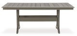 Visola Gray Outdoor Dining Table with 4 Chairs - Ornate Home