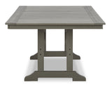 Visola Gray Outdoor Dining Table with 4 Chairs - Ornate Home