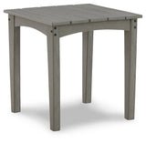 Visola Gray Outdoor End Table - Ornate Home