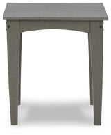 Visola Gray Outdoor End Table - Ornate Home