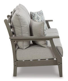 Visola Gray Outdoor Sofa, 2 Lounge Chairs and Coffee Table - Ornate Home