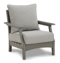 Visola Gray Outdoor Sofa, 2 Lounge Chairs and Coffee Table - Ornate Home