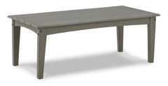 Visola Gray Outdoor Sofa, 2 Lounge Chairs and Coffee Table - Ornate Home