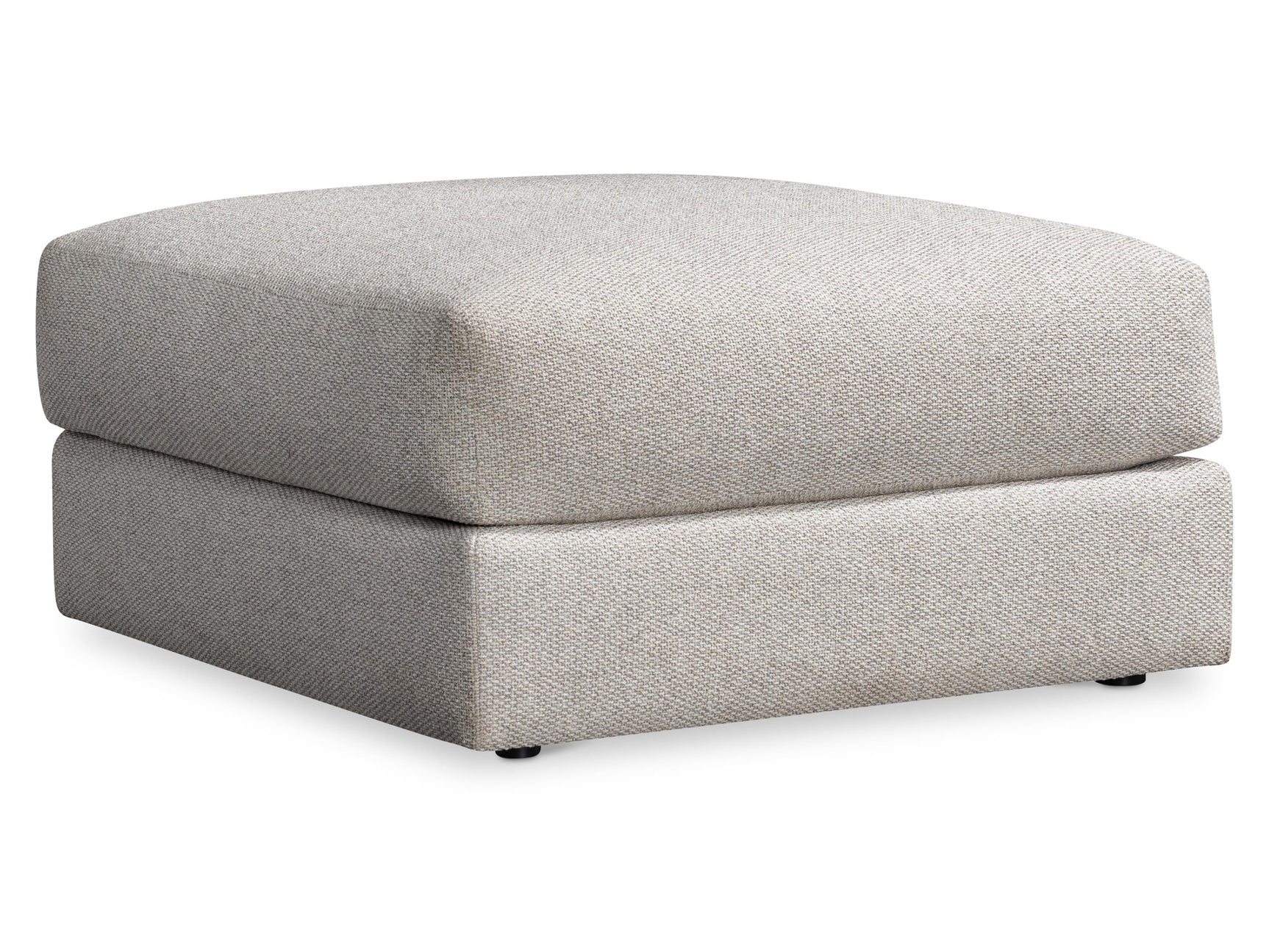 Vista Beige/Tan Fabric Ottoman - Ornate Home