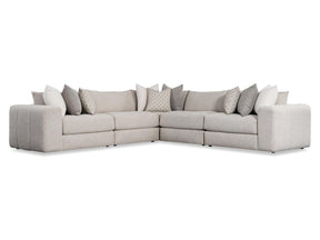 Vista Beige/Tan Fabric Sectional - Ornate Home
